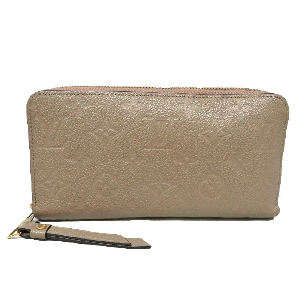 Louis Vuitton Zippy Wallet Monogram Empreinte Tourtrere Leather Brown